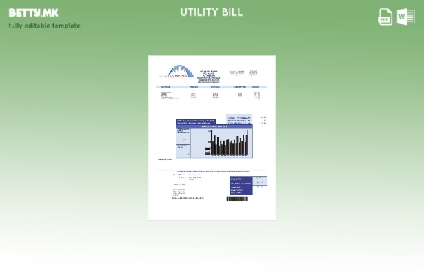 Модерен стил на САД Ајова Сити Де Моинс за комунални сметки за вода